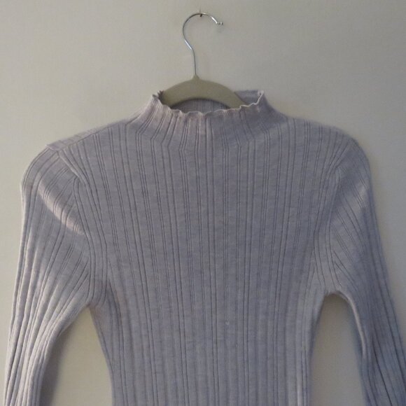 ANTHROPOLOGIE DAILY PRACTICE Textured Column Sweater Dress in Heathered Gray XXS - Picture 5 of 16